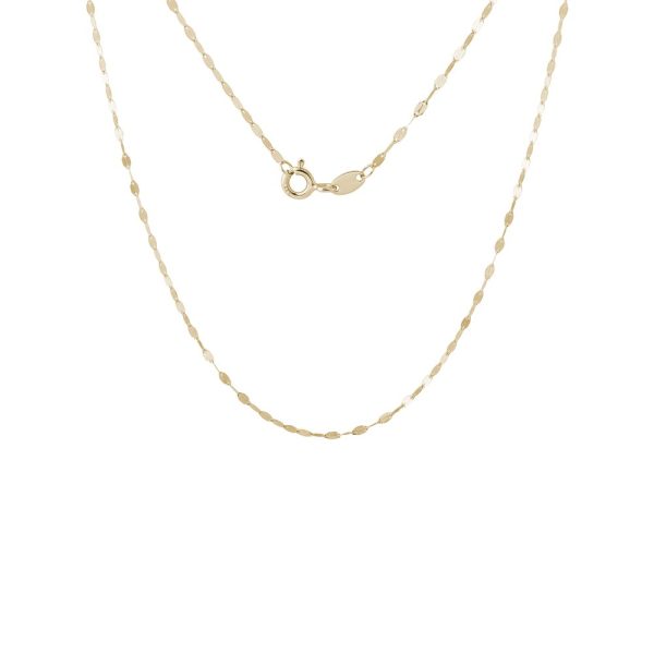 Řetízek typu Lip Chain v délce 45 cm ze žlutého 14k zlata KLENOTA